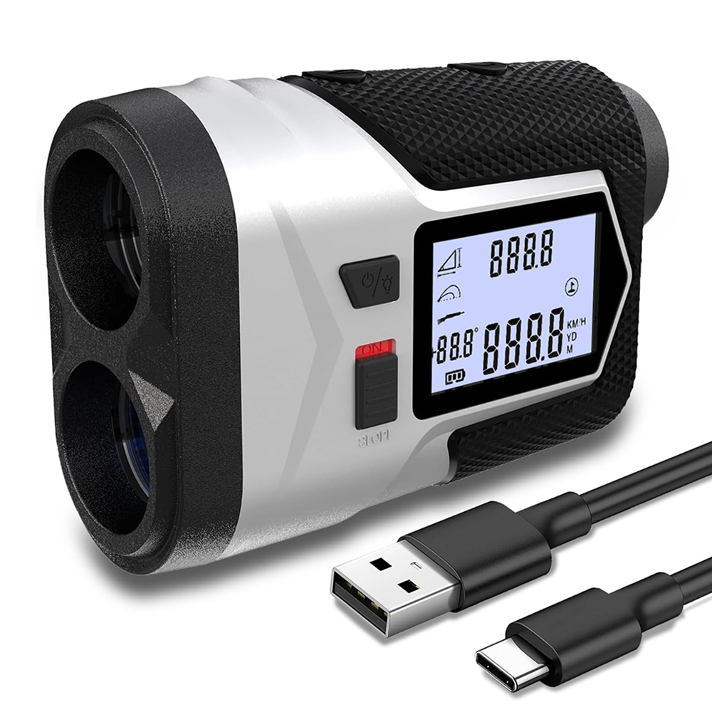 8 modos recarregável com inter - Rangefinder Laser Golf avaliação e preço